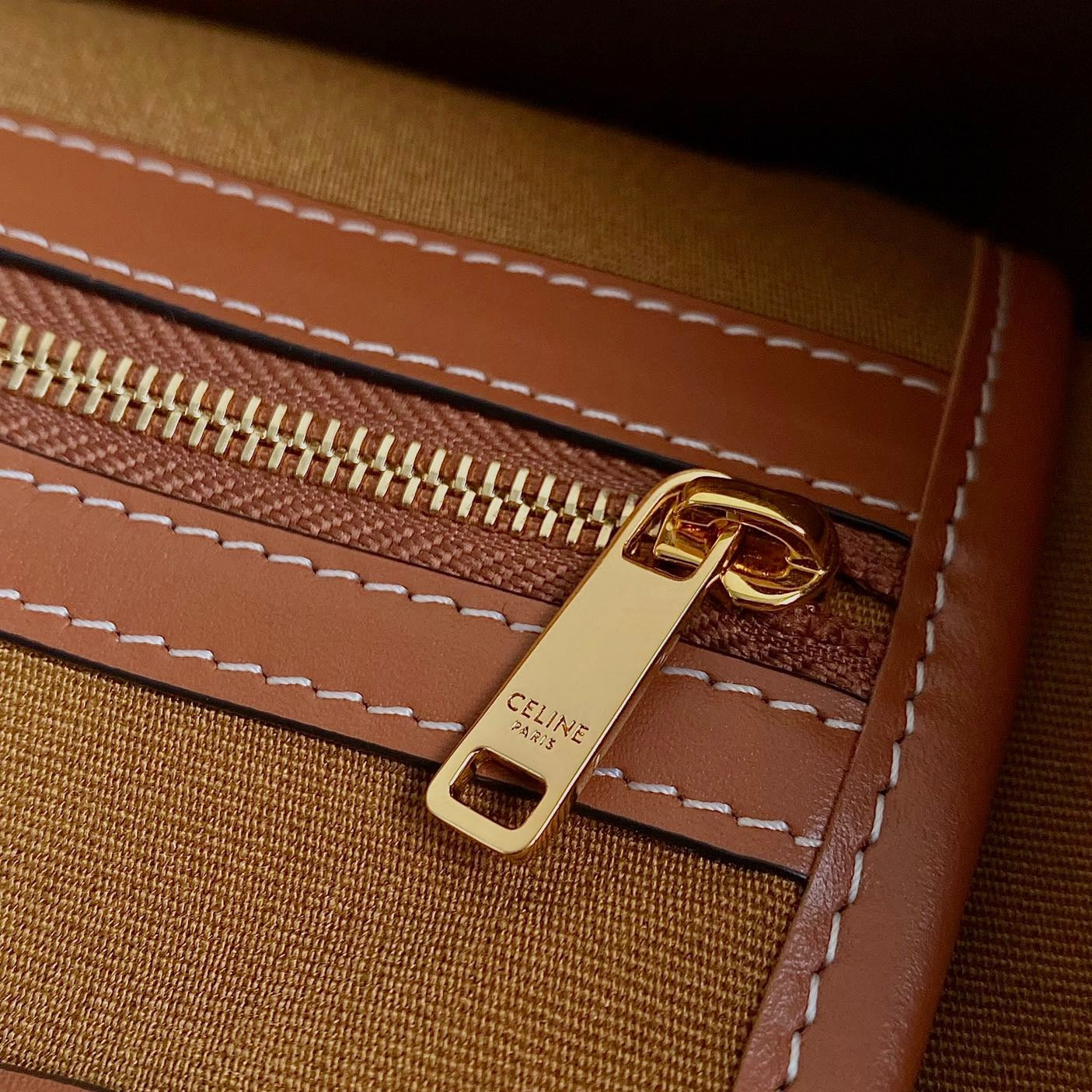 CELINE TRIOMPHE 31 TAN CALFSKIN