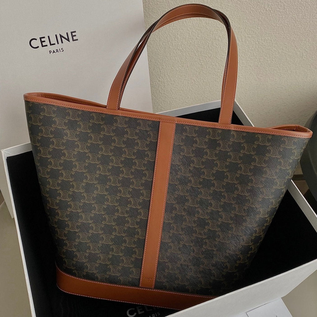 CELINE TRIOMPHE 31 TAN CALFSKIN
