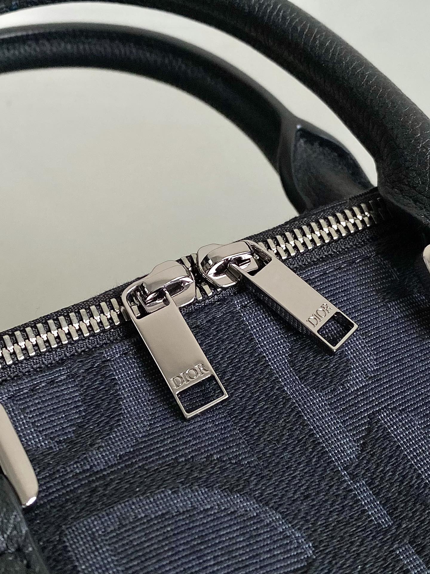 DIOR WEEKENDER 40 IN BLACK MAXI OBLIQUE JACQUARD