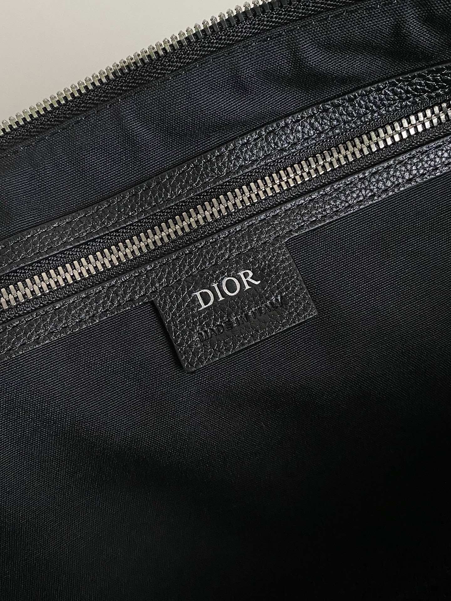 DIOR WEEKENDER 40 IN BLACK MAXI OBLIQUE JACQUARD