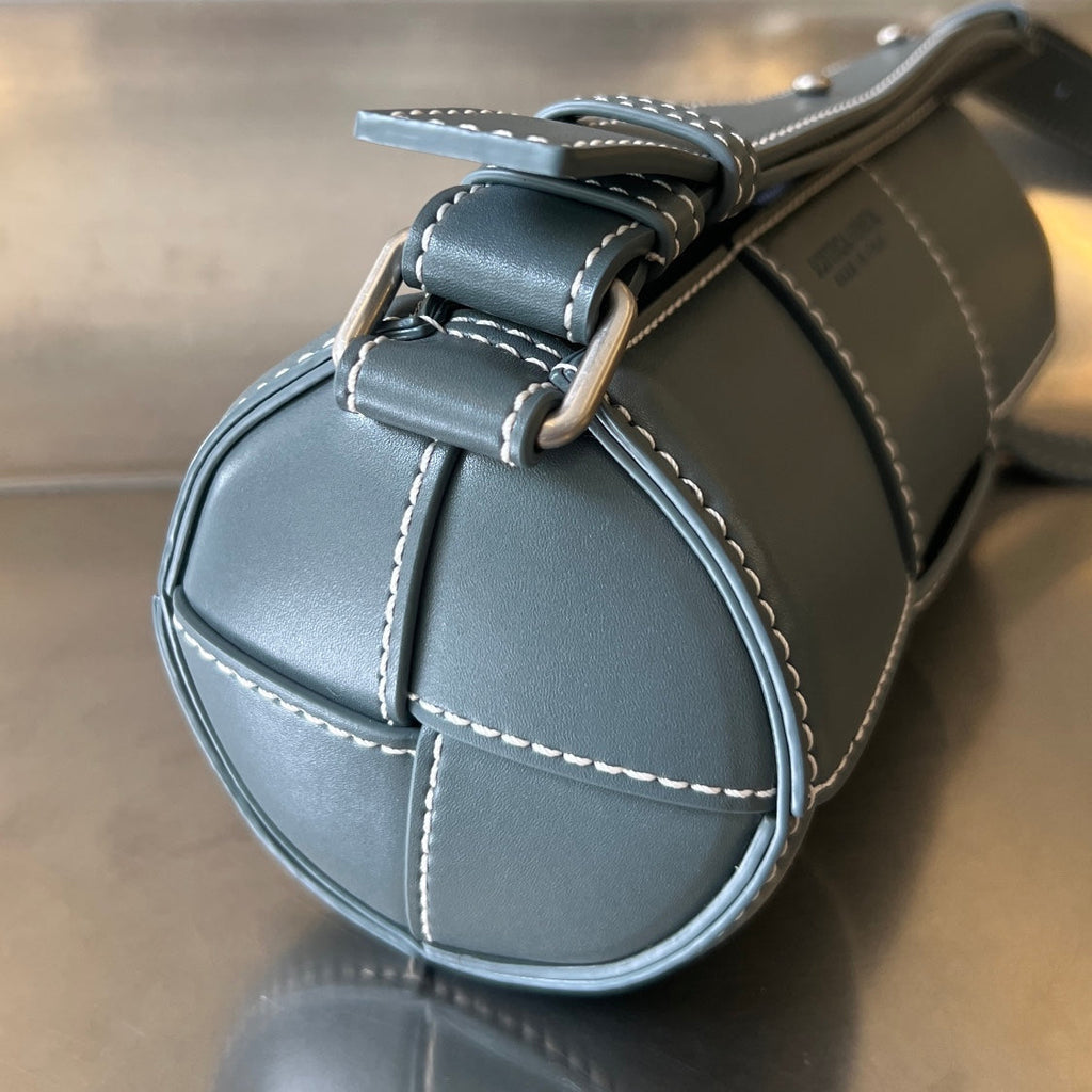BOTTEGA VENETA SMALL CYLINDER CASSETTE 21 IN NEVADA CALFSKIN