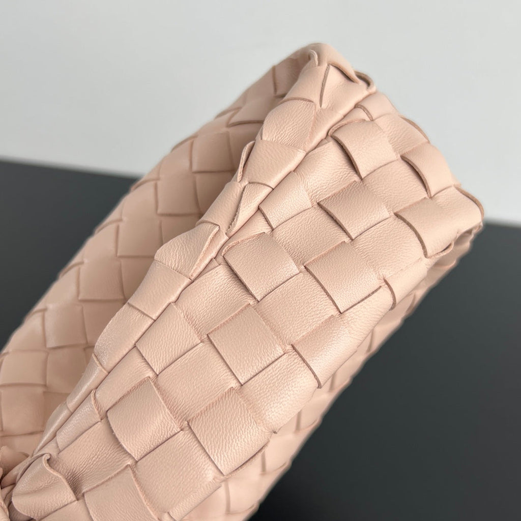 BOTTEGA VENETA MINI JODIE 28CM IN LIGHT PINK LAMBSKIN