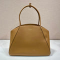PRADA ELEGANT TOTE BAG 40 IN CIDER BROWN SMOOTH CALFSKIN