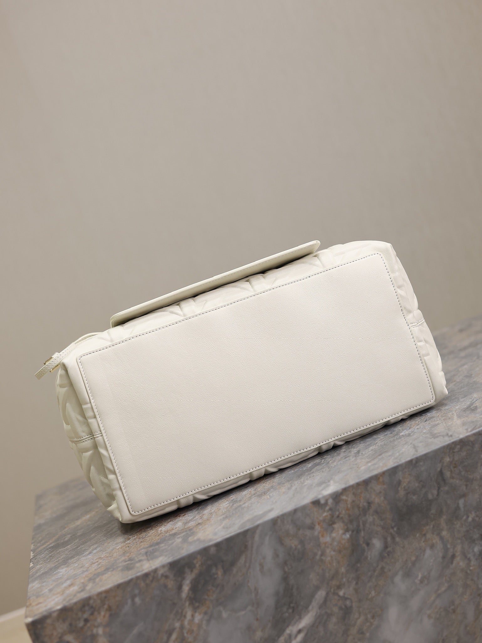 DIOR MEDIUM 37 TOUJOURS BAG IN WHITE CANNAGE GRAPHIC LAMBSKIN