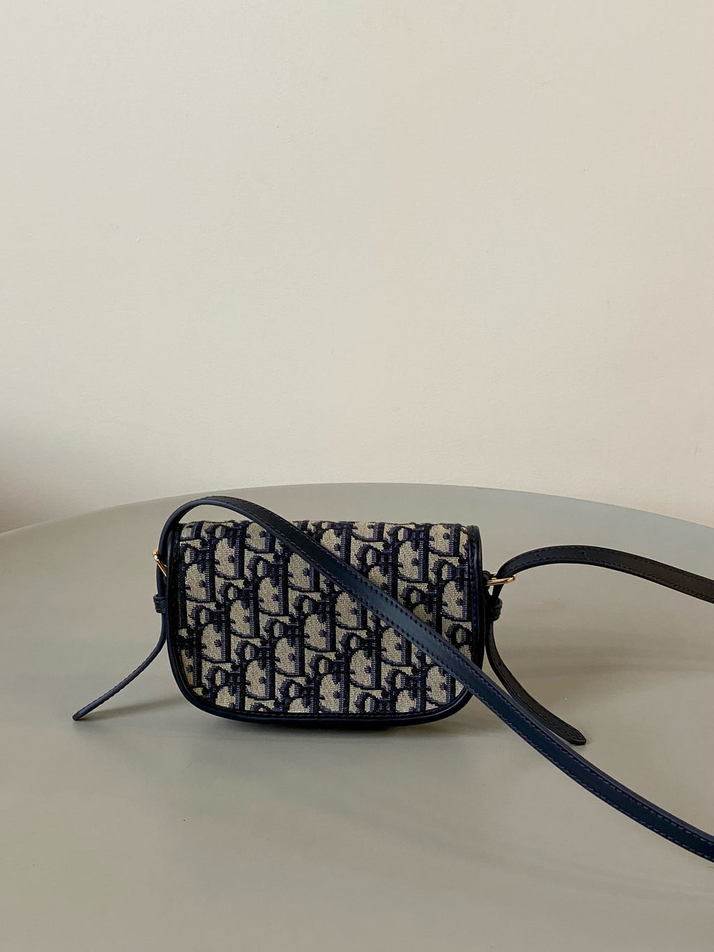 DIOR BOBBY EAST-WEST BAG 17 IN BLACK OBLIQUE JACQUARD