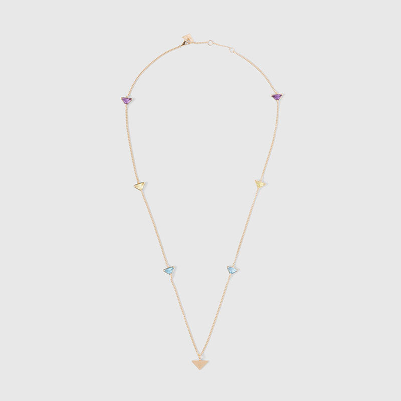 18K Prada Eternal Gold Semi-Precious Stones Necklace