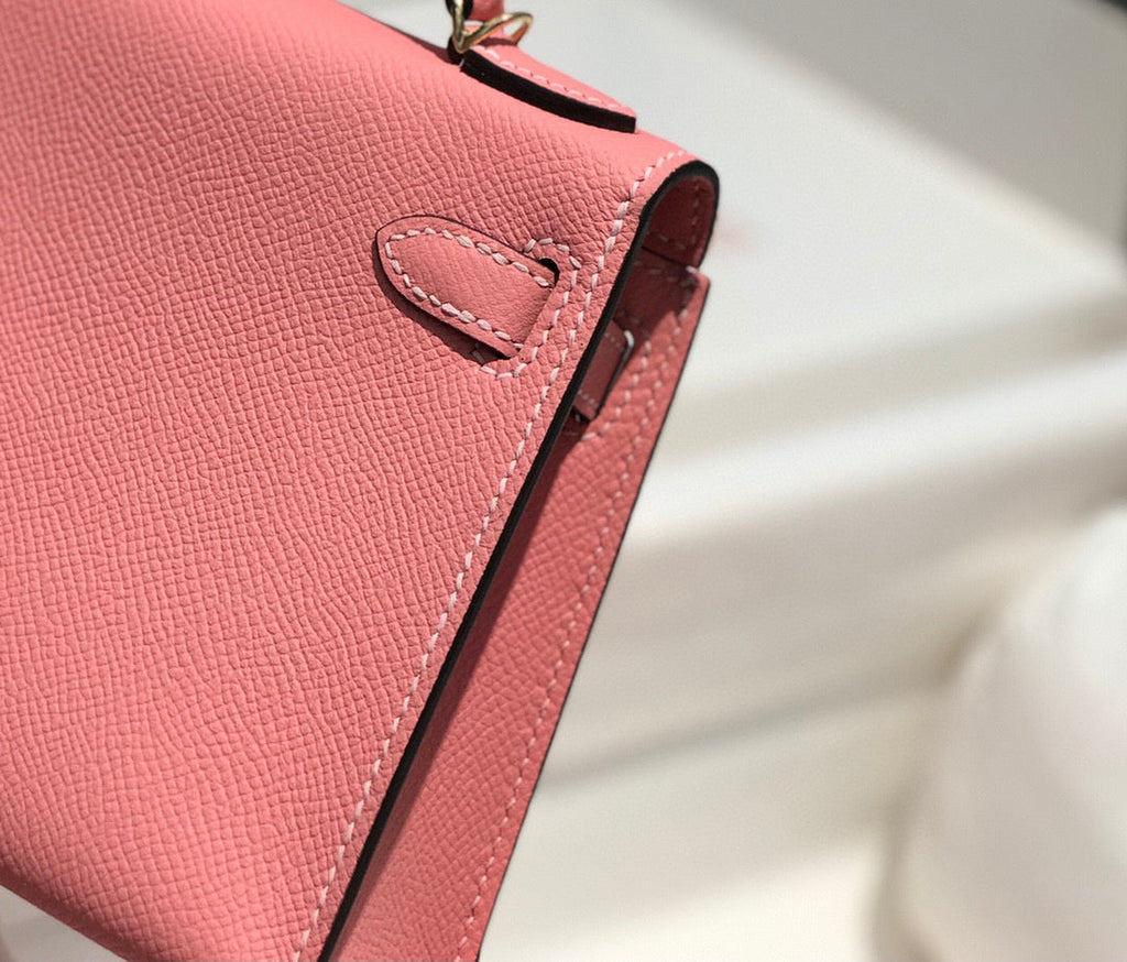 HERMES KELLY MINI 20 PINK EPSOM GOLD HARDWARE