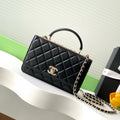 CHANEL FLAP BAG 19 IN BLACK CALFSKIN GOLD HARDWARE