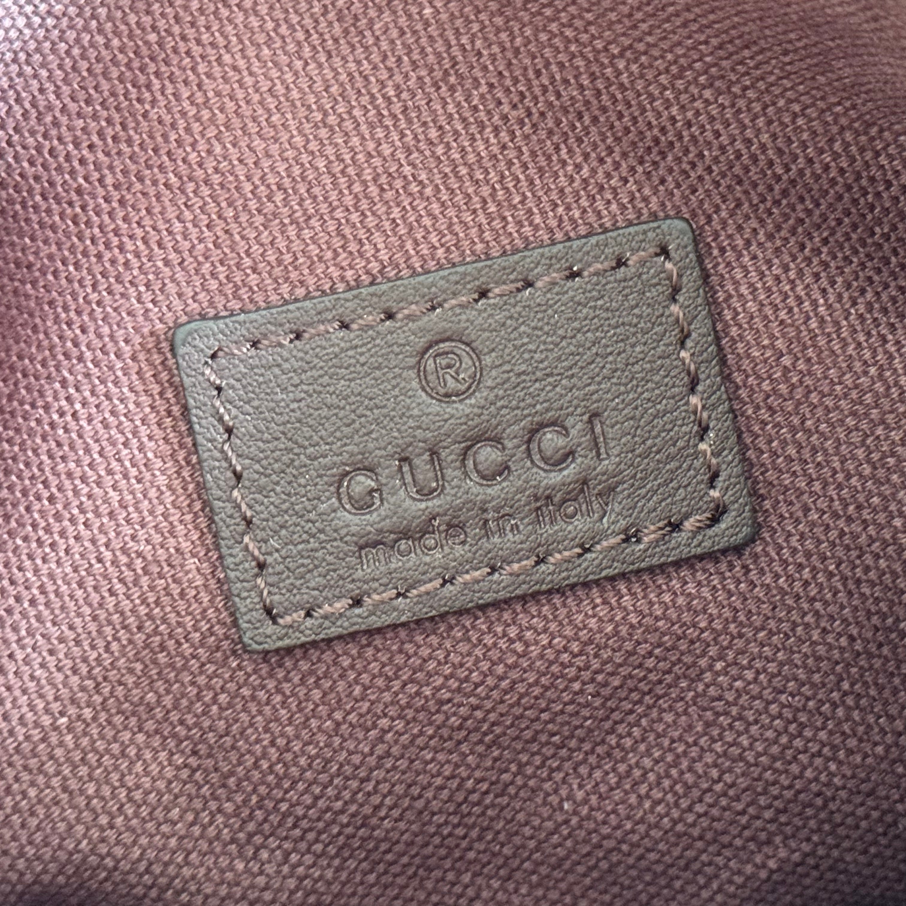 GUCCI 26S SHOULDER BAG 19 IN BLACK BROWN CALFSKIN