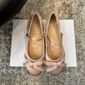 DIOR 25S LOVELY‑D BALLET FLAT 10MM IN NUDE SATIN