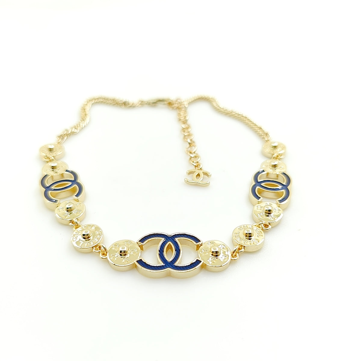 18K Blue  Chanel Choker Necklace