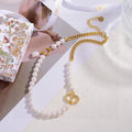 18K Petit Dior Pearl Necklace
