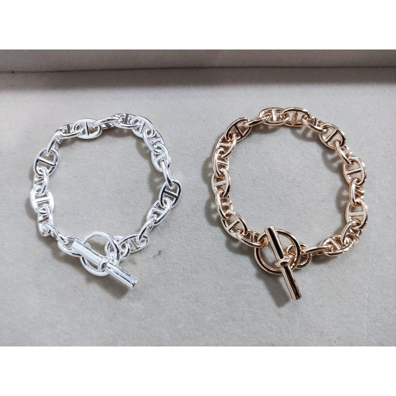 18K Hermes Cha?ne D'ancre Encha?n¨¦e Bracelet