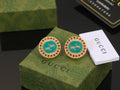 18K Double Gucci Resin Earrings
