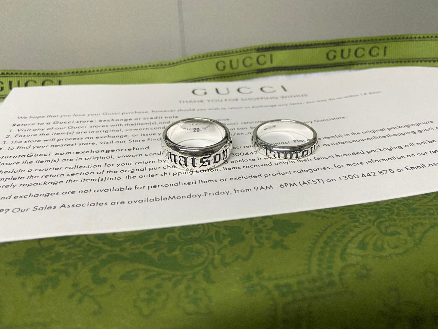 Double Gucci Maison de l'Amour Ring