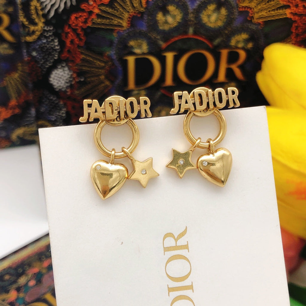 18K Dior J'Adior Star Earrings