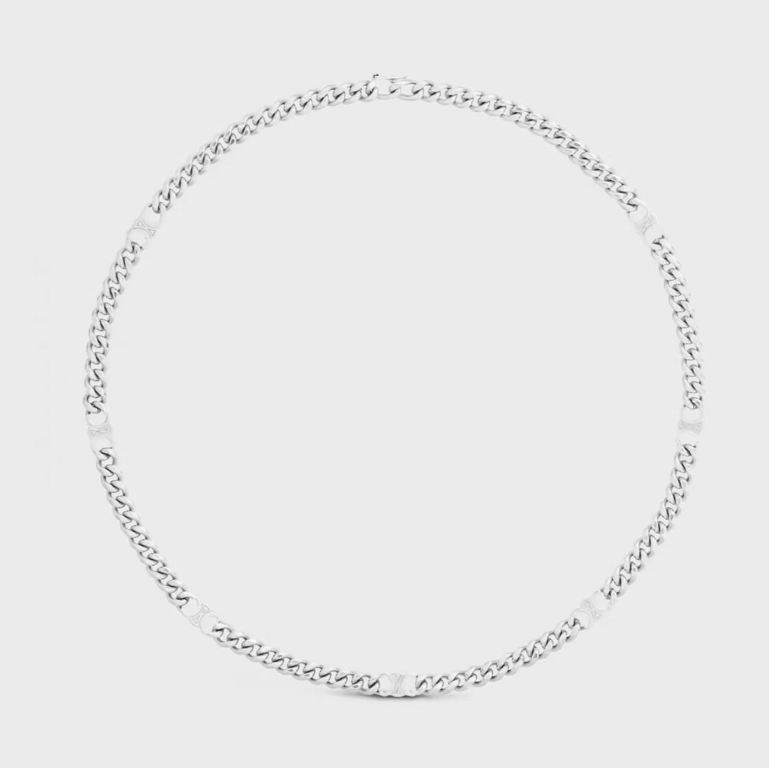18K Celine Gourmette Chain Necklace