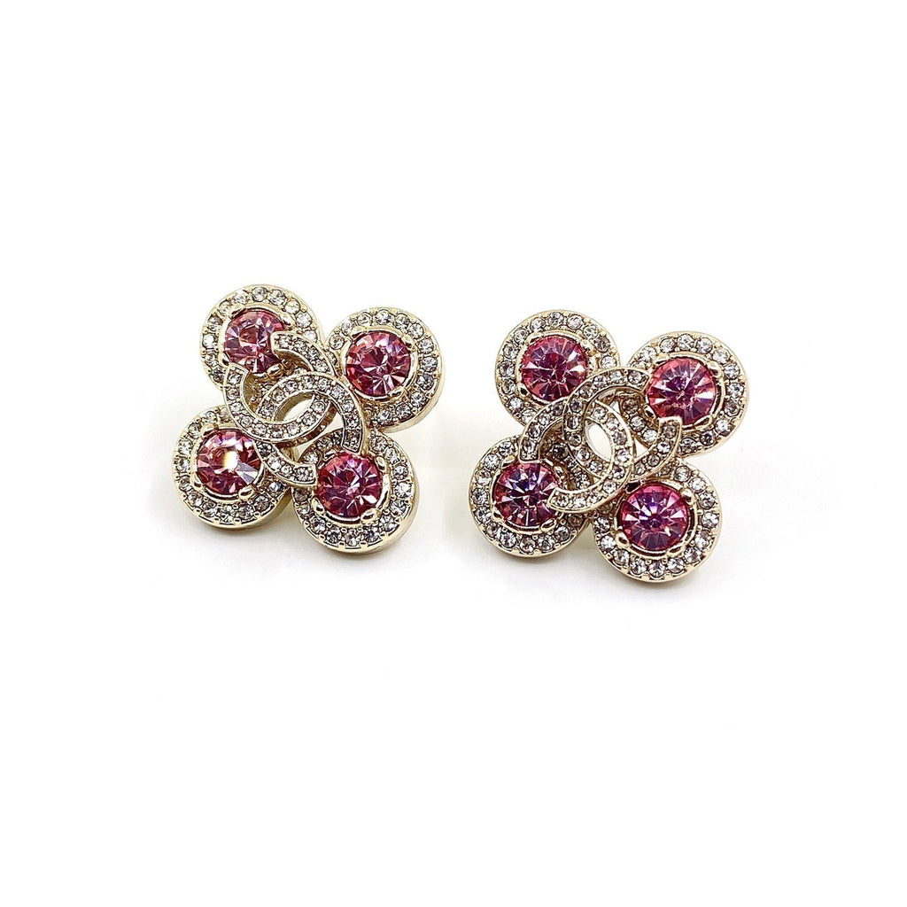 18K  Chanel Pink Diamonds Earrings