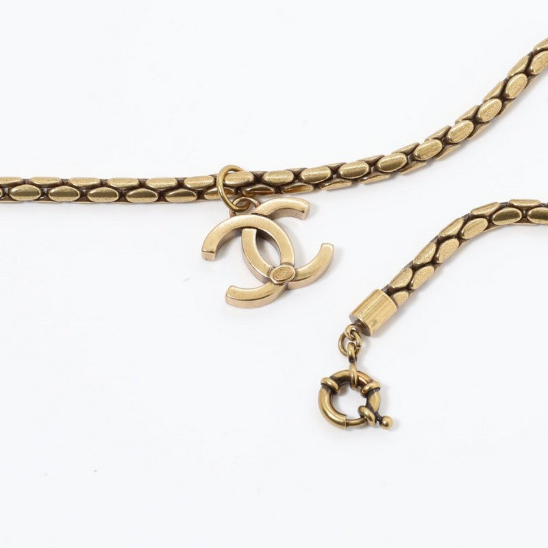 18K  Chanel Vintage Gold Choker Necklace