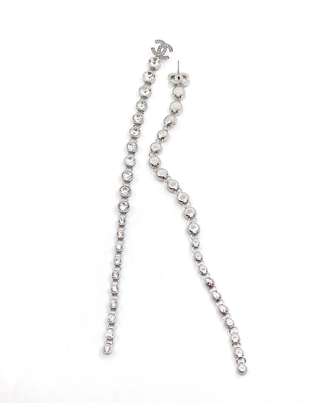 18K  Chanel Long Crystals Earrings
