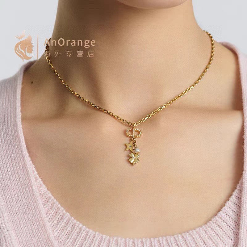18K Petit Dior Lucky Charms Necklace