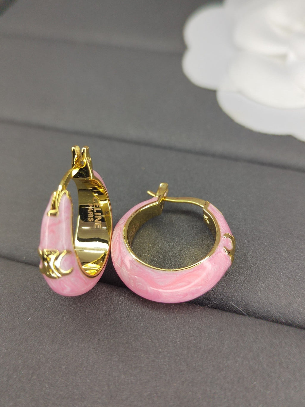 18K Celine Pink Earrings
