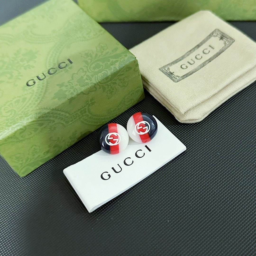 18K Double Gucci Color Earrings