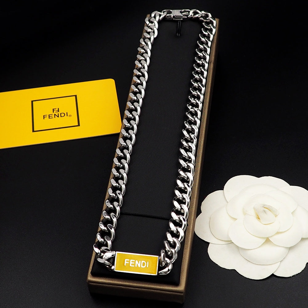 18K Fendi Chain Necklace