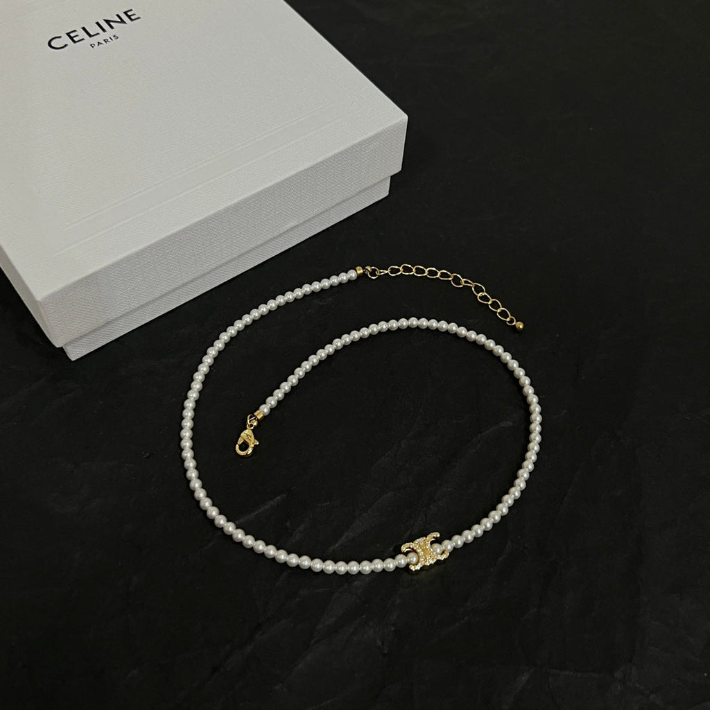 18K Celine Pearl Necklace