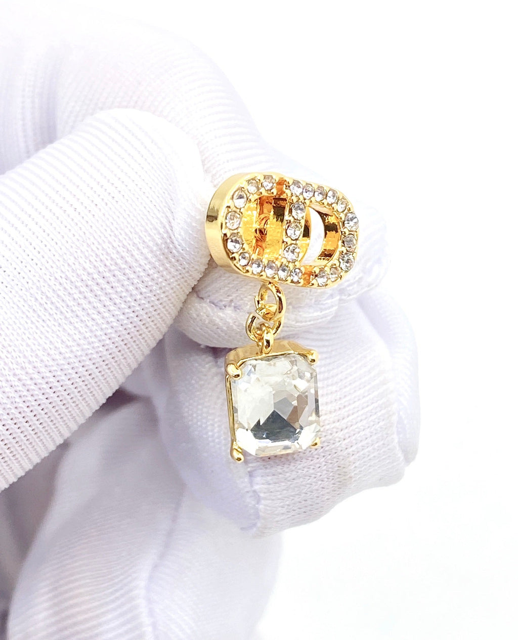 18K Dior Star Crystals Earrings