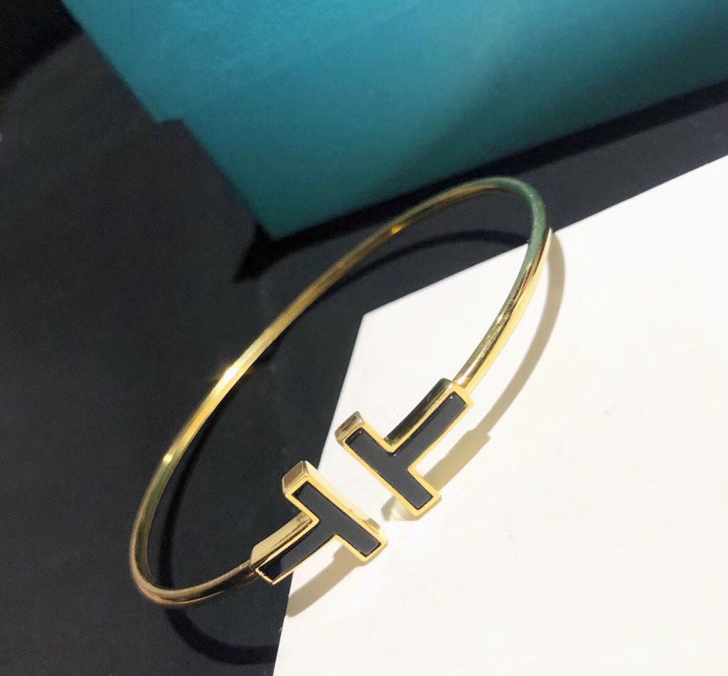 18K Tiffany Black Bracelet