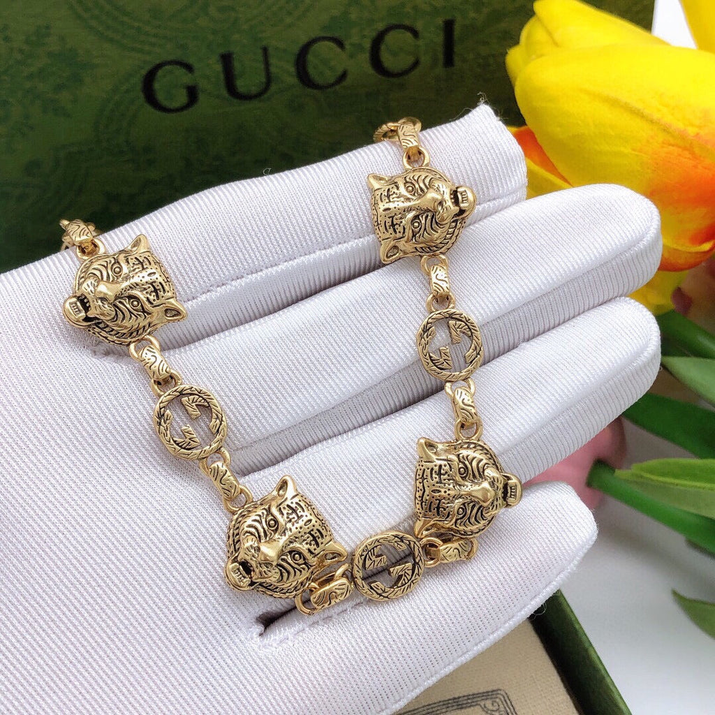 18K Double Gucci Tiger Bracelet
