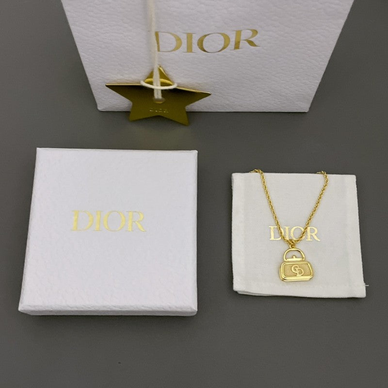 18K Dior Vintage Bag Necklace