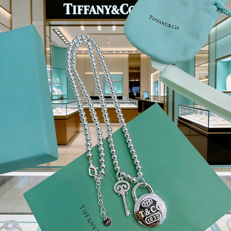 18K Return to Tiffany 1837 Lock Necklace