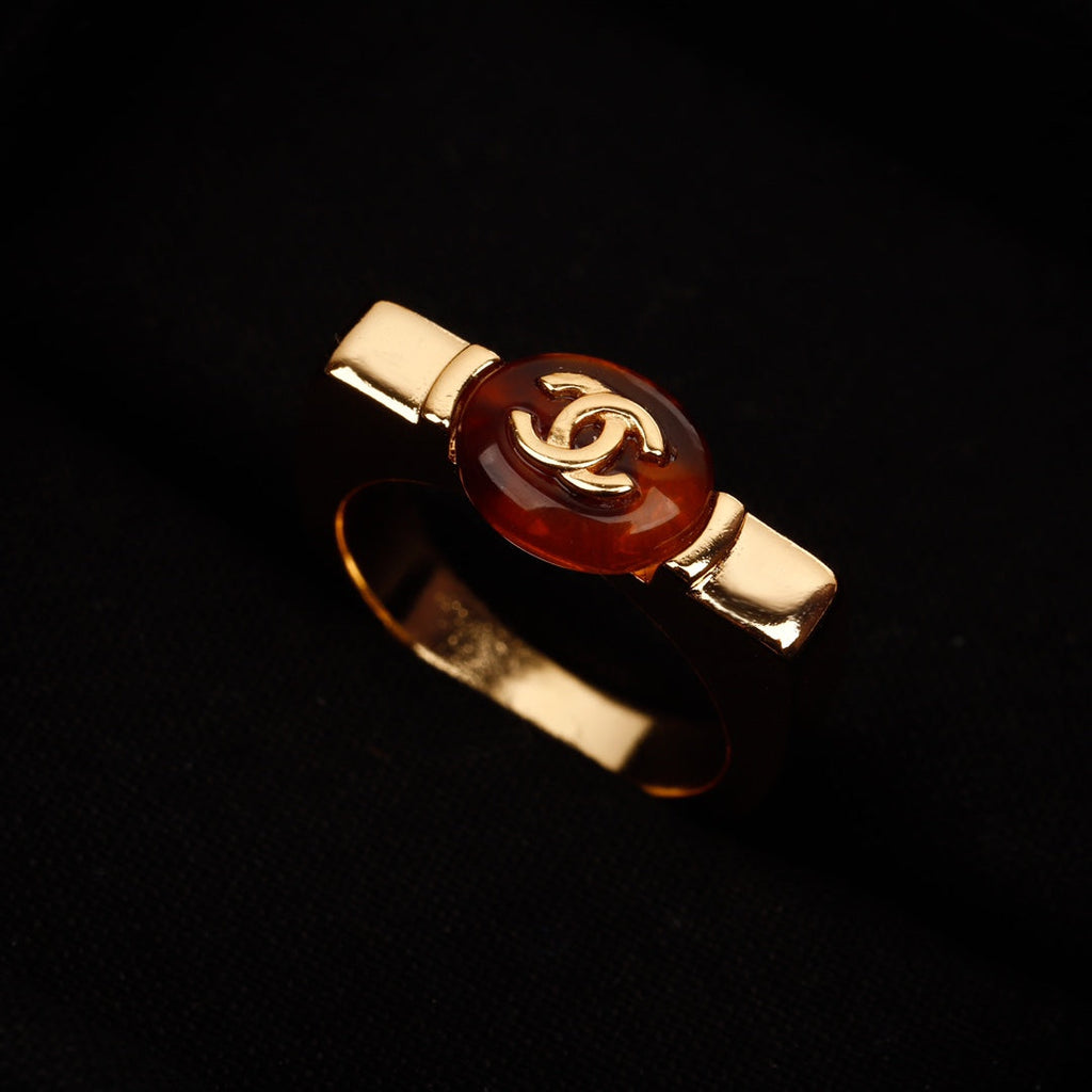 18K  Chanel Red Ring