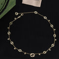 18K Double Gucci Chain Necklace