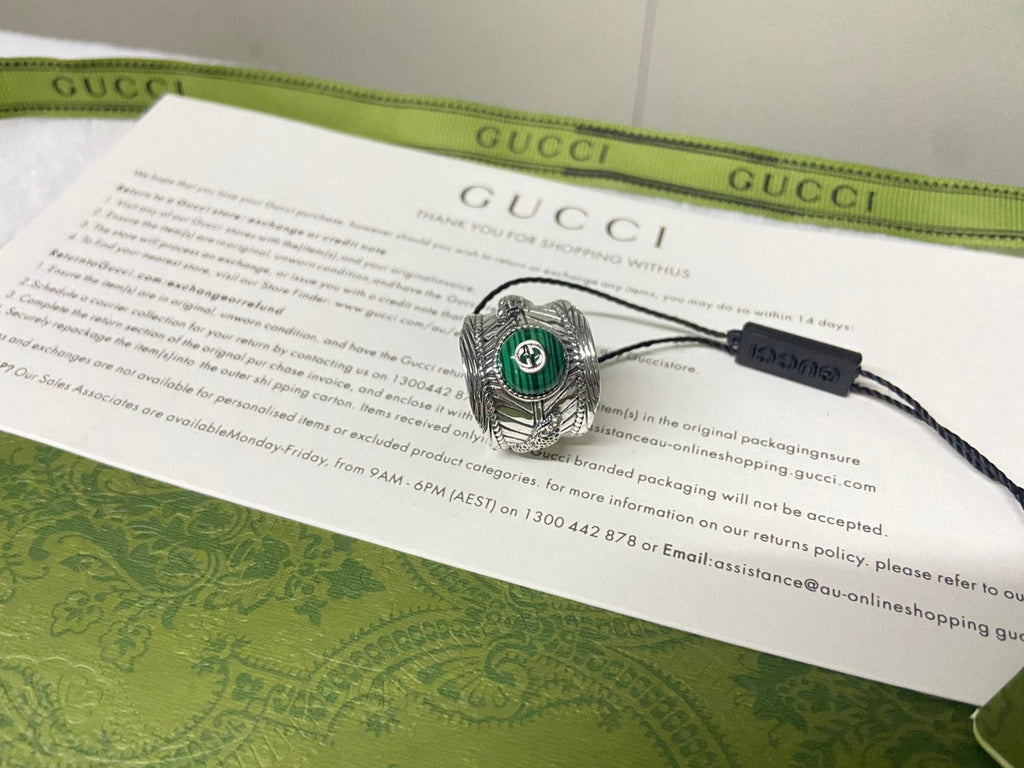Double Gucci Garden Snake Interlocking Gucci Ring
