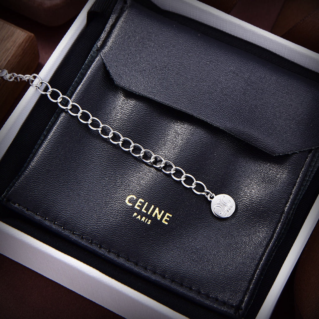 18K Celine Celine Line Diamonds Necklace