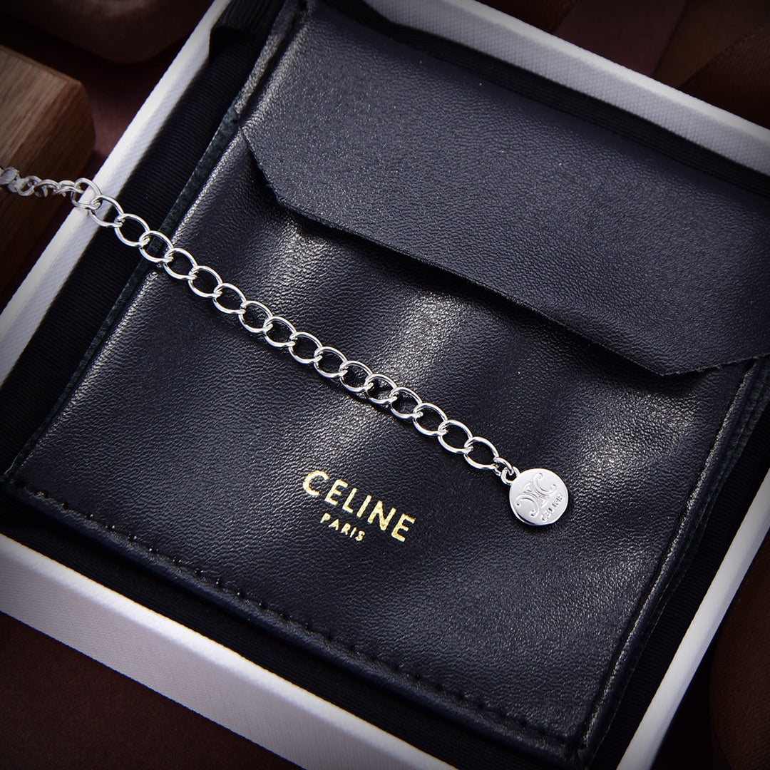18K Celine Celine Line Diamonds Necklace