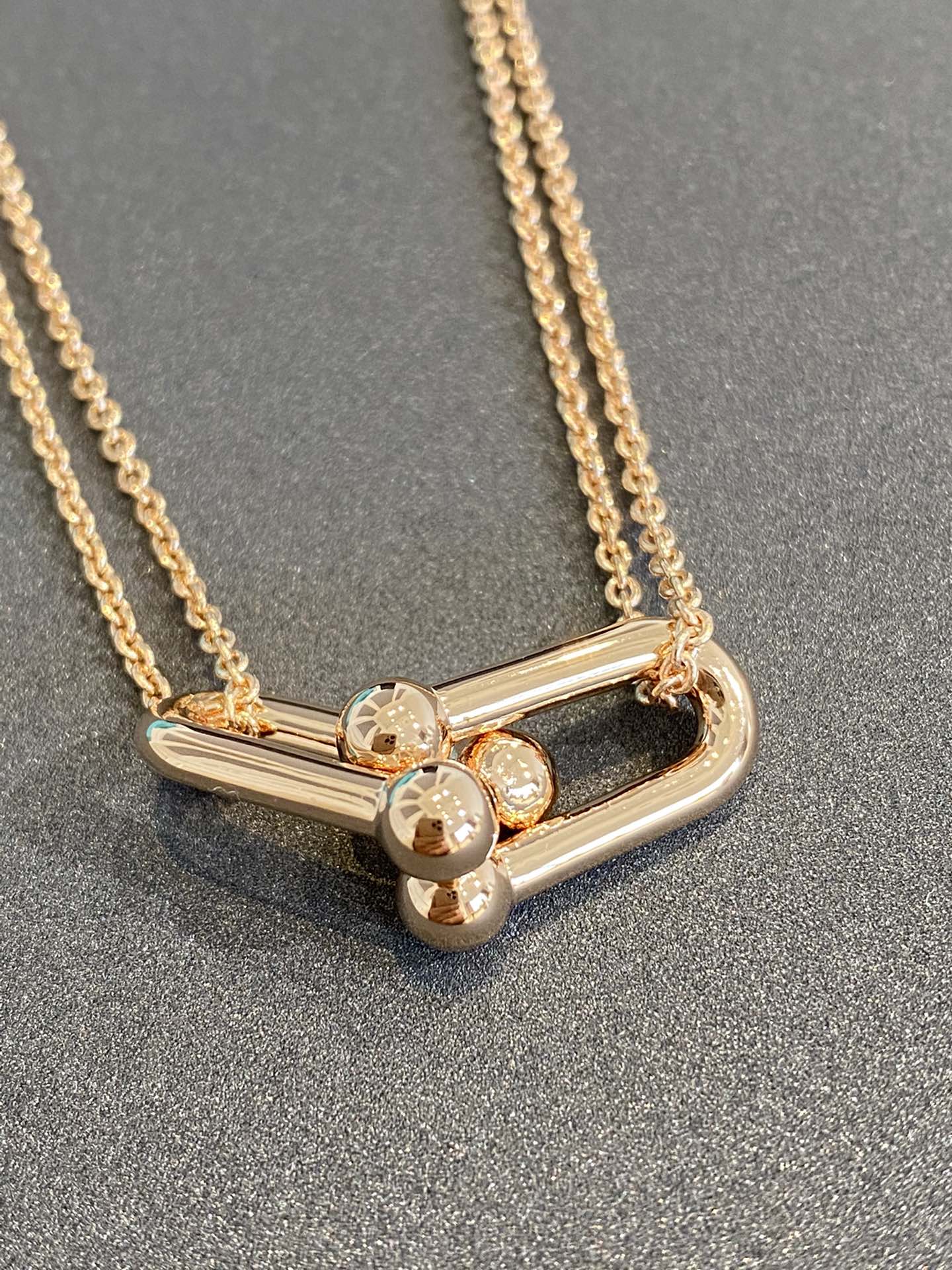 18K Tiffany HardWear Double Link Necklace