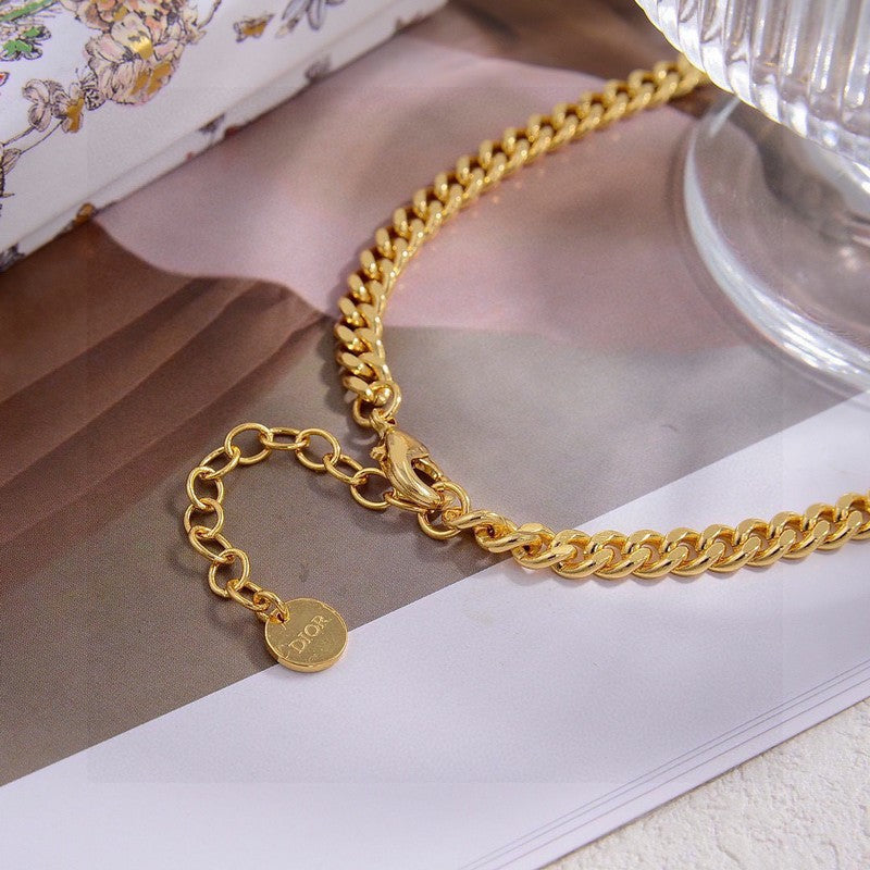 18K Petit Dior Pearl Necklace