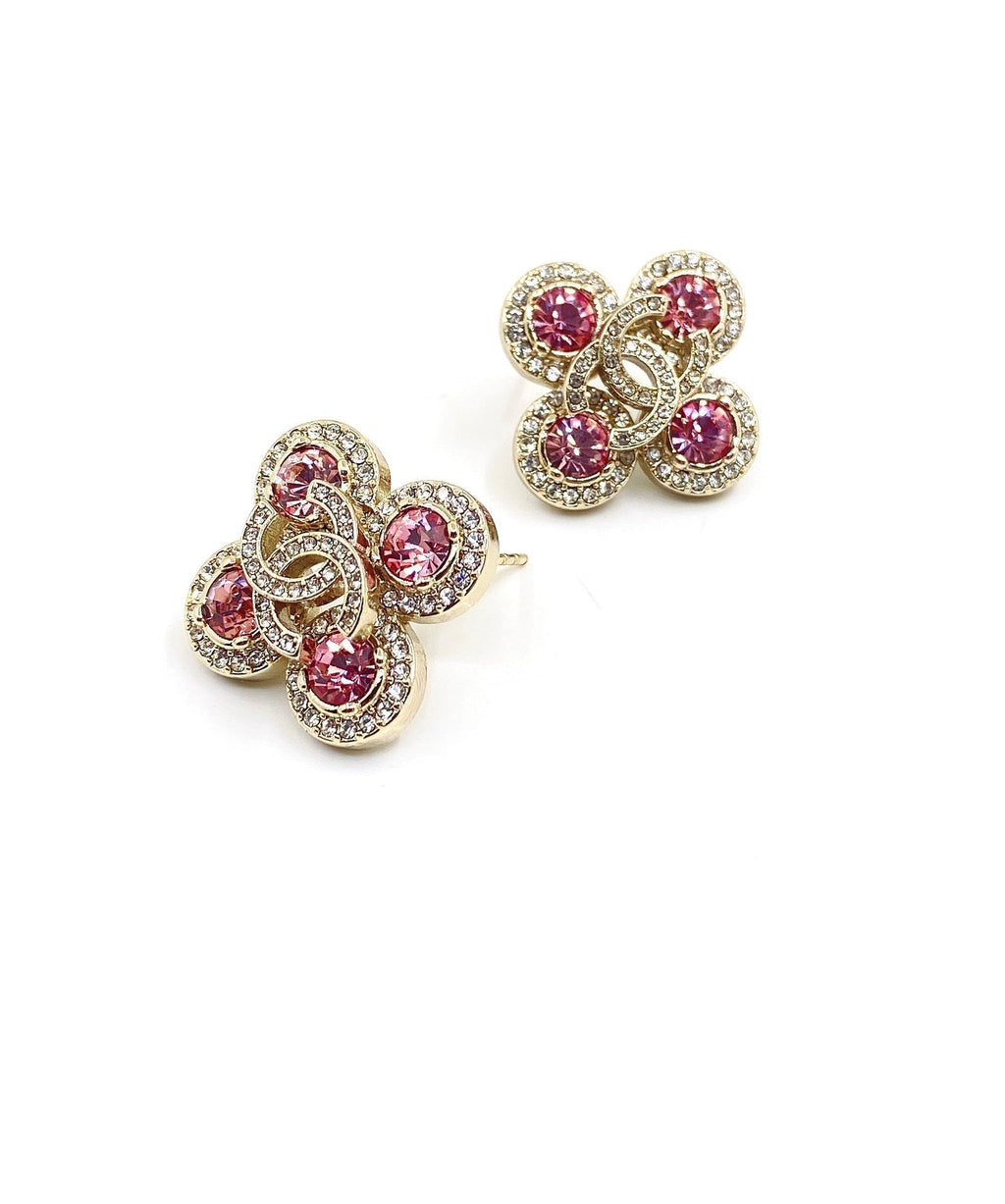 18K  Chanel Pink Diamonds Earrings