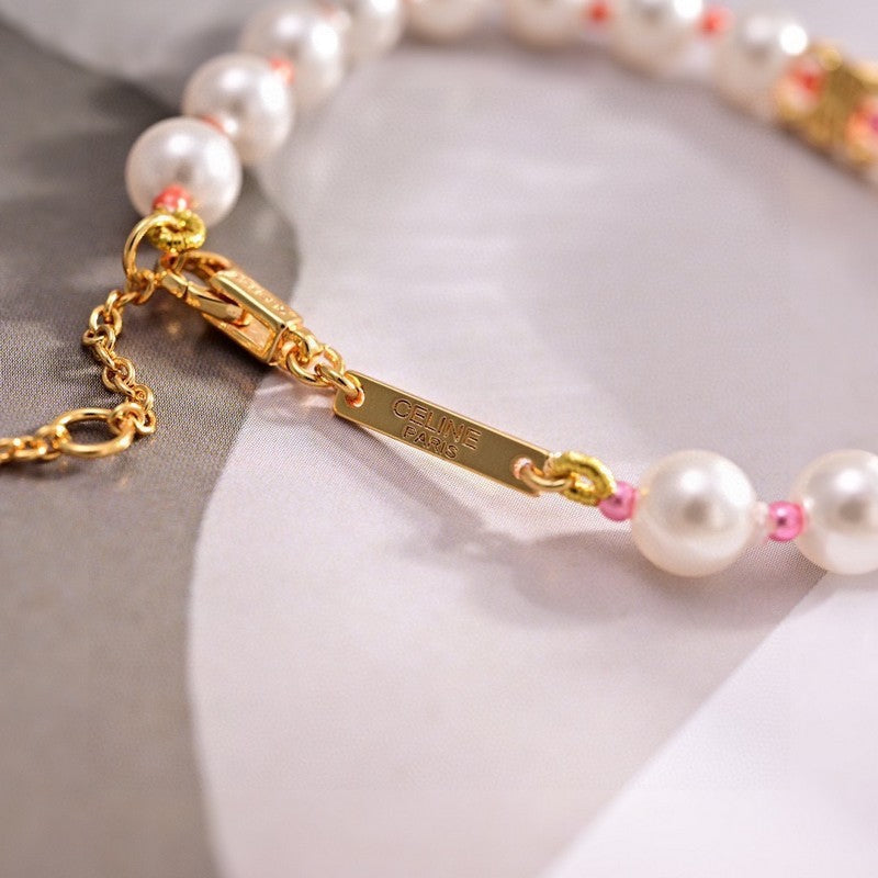 18K Celine Plage Pearl Necklace