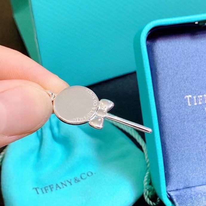 18K Tiffany Lollipop Charm Chain Necklace