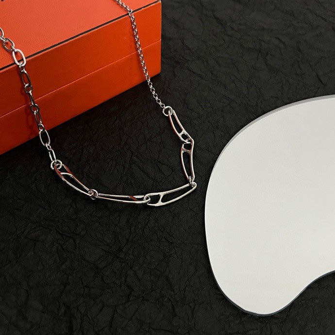 18K Chaine D'ancre Chain Hermes Necklace