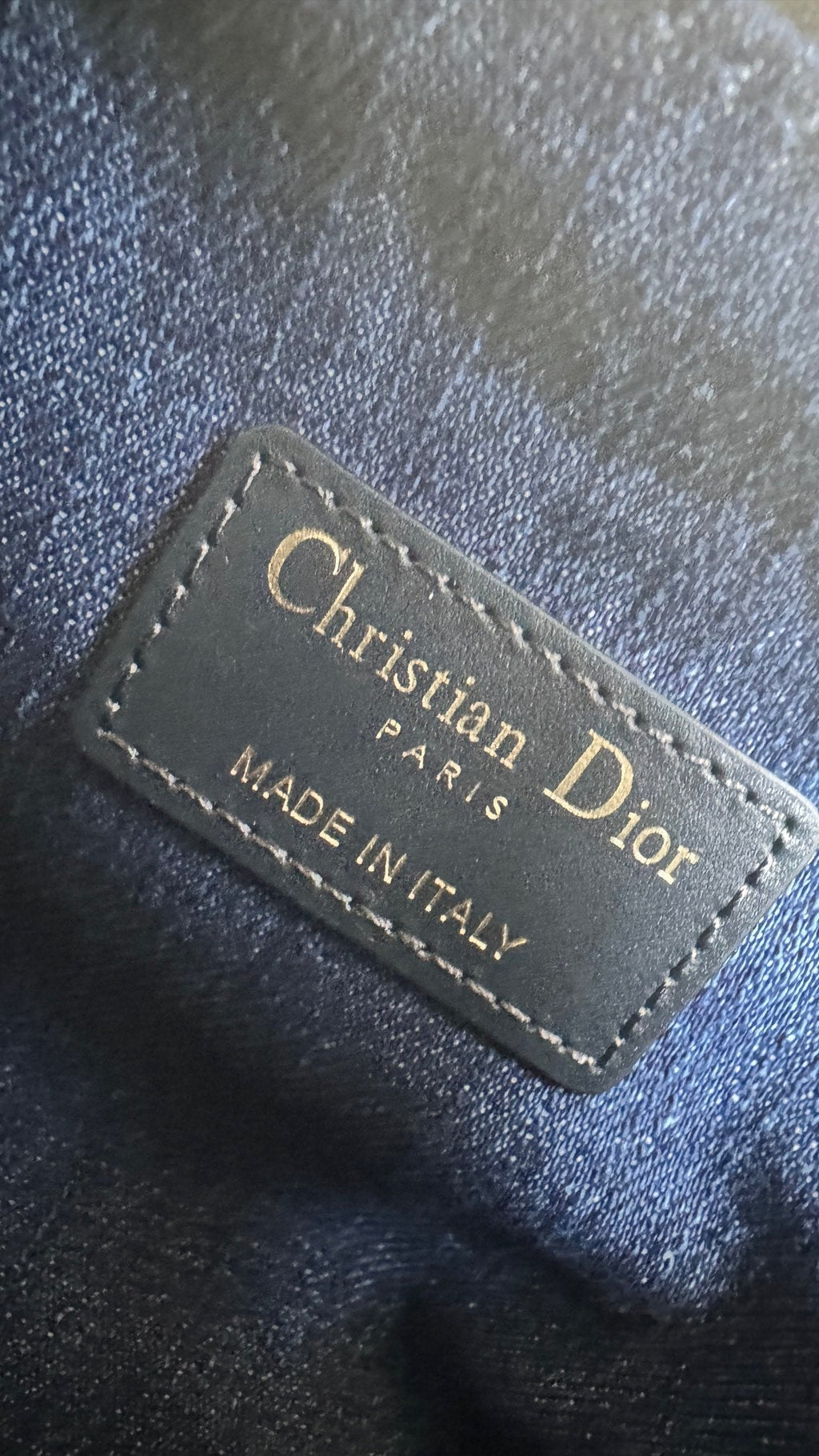 DIOR TRAVEL NOMAD POUCH 22 IN BLUE MONOGRAM OBLIQUE JACQUARD