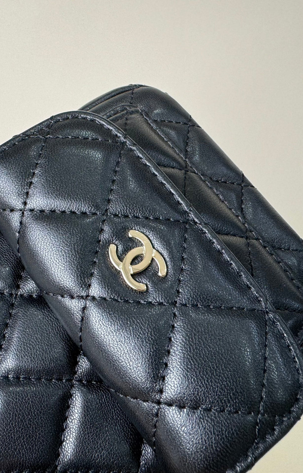 CHANEL MINI 18 BACKPACK BLACK LAMBSKIN LIGHT GOLD HARDWARE