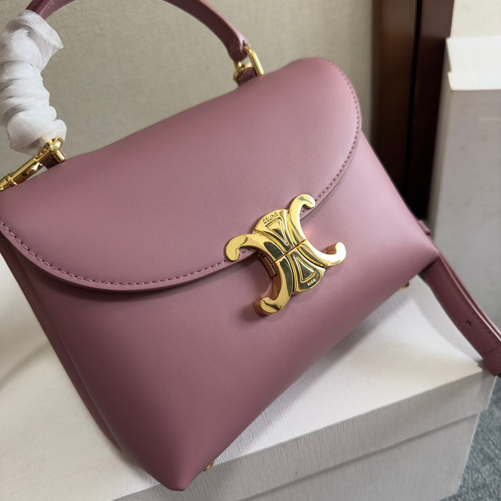 CELINE NINO BAG 20 IN OPIUM SOFT CALFSKIN GOLD HARDWARE