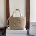 CELINE MINI CABAS ANAÏS CUIR TRIOMPHE 20 IN BEIGE GRAINED CALFSKIN