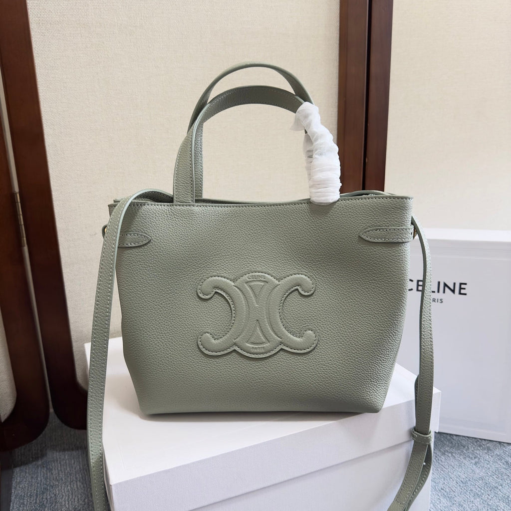CELINE MINI CABAS ANAIS CUIR TRIOMPHE 20 IN LIGHT CLAY GRAINED CALFSKIN